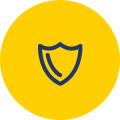 Yellow Shield Icon